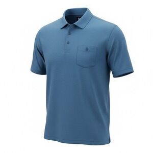 FootJoy FJ Golf Polo Shirt Mens XL Blue Short Sleeve Pocket Shirt